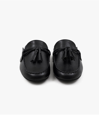 Gray tassel loafers 1cm