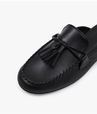 Gray tassel loafers 1cm