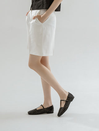 Dilora Mesh Mary Jane Flat Shoes 1cm