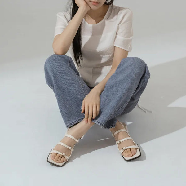 Rosty Strap Mid-heel Sandals 5cm
