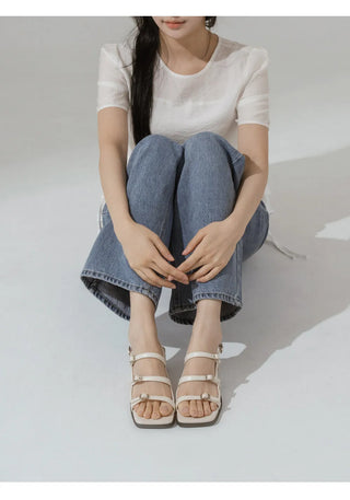 Rosty Strap Mid-heel Sandals 5cm