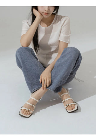Rosty Strap Mid-heel Sandals 5cm