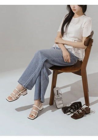 Rosty Strap Mid-heel Sandals 5cm