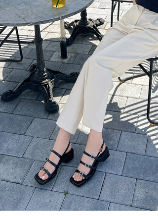 Rosty Strap Mid-heel Sandals 5cm