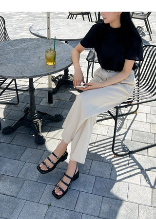 Rosty Strap Mid-heel Sandals 5cm