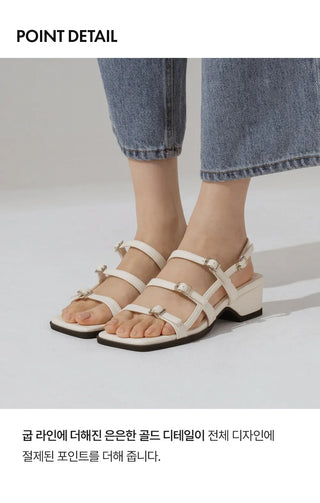Rosty Strap Mid-heel Sandals 5cm