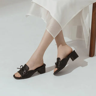Rietti Ribbon Slipper Mules 5cm