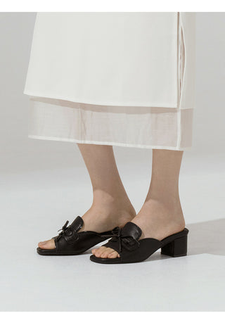 Rietti Ribbon Slipper Mules 5cm