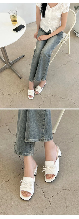 Rietti Ribbon Slipper Mules 5cm