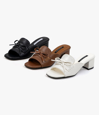Rietti Ribbon Slipper Mules 5cm