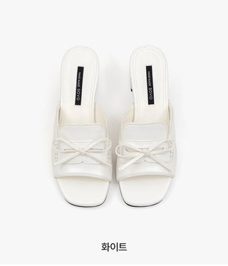Rietti Ribbon Slipper Mules 5cm