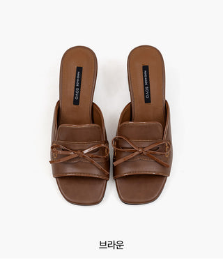 Rietti Ribbon Slipper Mules 5cm