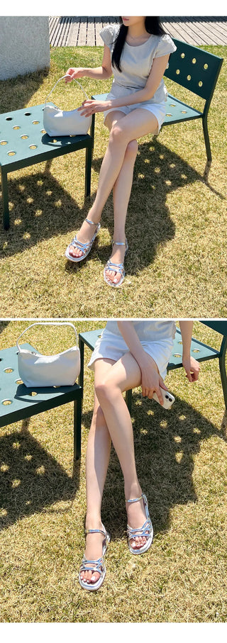 Glen flats strap sandals 1cm