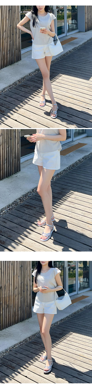 Glen flats strap sandals 1cm