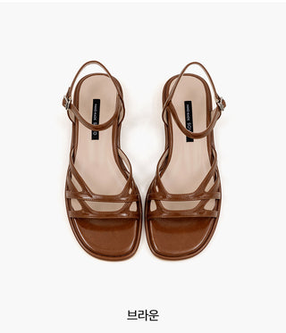 Glen flats strap sandals 1cm