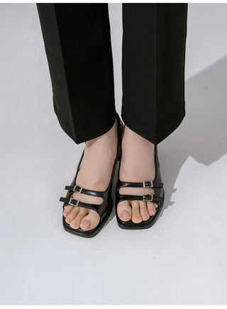 Nita Double Strap Slingback Sandals 7cm