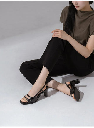 Nita Double Strap Slingback Sandals 7cm