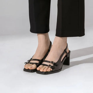 Nita Double Strap Slingback Sandals 7cm