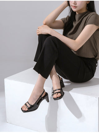 Nita Double Strap Slingback Sandals 7cm