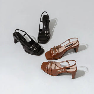 Nita Double Strap Slingback Sandals 7cm