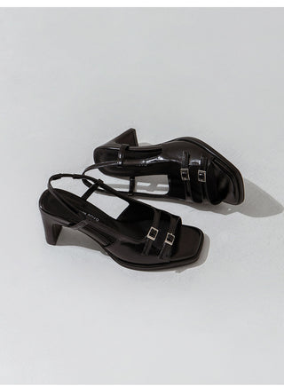Nita Double Strap Slingback Sandals 7cm