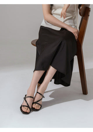 Latina Strap Mule Slippers 6cm