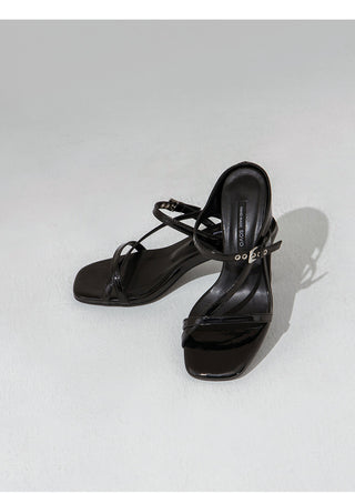Latina Strap Mule Slippers 6cm