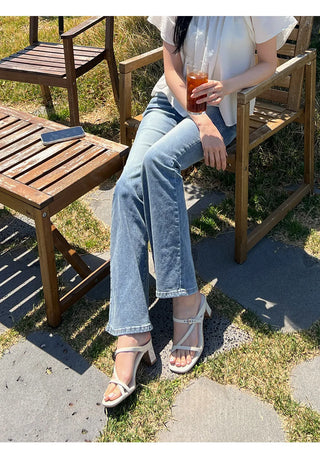 Latina Strap Mule Slippers 6cm
