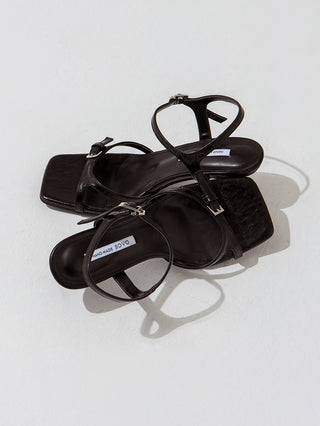 Solar Belt Strap Mid-heel Sandals 6cm