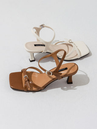 Solar Belt Strap Mid-heel Sandals 6cm