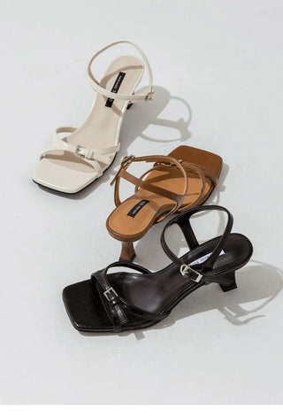Solar Belt Strap Mid-heel Sandals 6cm