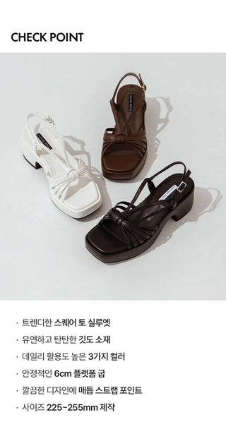 Bruno Platform Strap Sandals 6cm