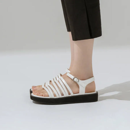 Altaz Platform Strap Flat Sandals 3cm