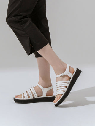 Altaz Platform Strap Flat Sandals 3cm