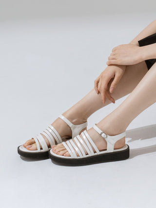 Altaz Platform Strap Flat Sandals 3cm