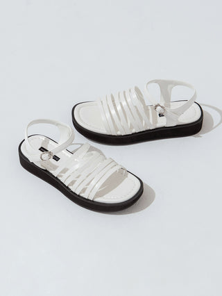 Altaz Platform Strap Flat Sandals 3cm