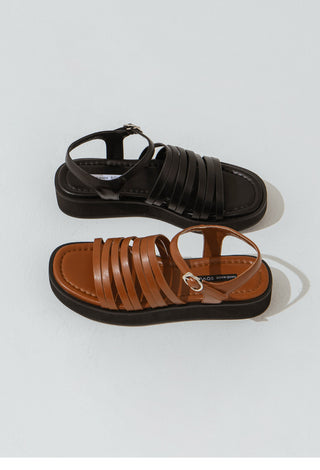 Altaz Platform Strap Flat Sandals 3cm