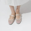Coco Mesh Mary Jane Flat Shoes 1cm