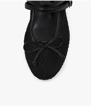 Coco Mesh Mary Jane Flat Shoes 1cm