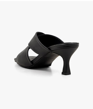 Mate Cowhide Strap Slipper Mules 6cm