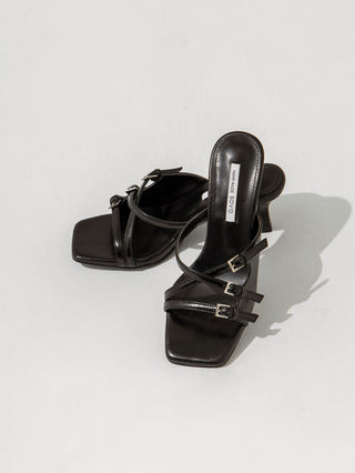 Creech Buckle Strap Slipper Mules 6cm
