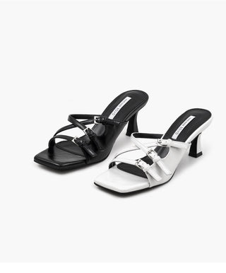 Creech Buckle Strap Slipper Mules 6cm