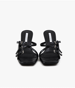 Creech Buckle Strap Slipper Mules 6cm