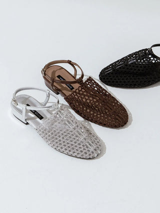 Lenny Nett Strap Flat Shoes 2cm