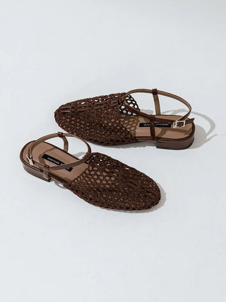Lenny Nett Strap Flat Shoes 2cm