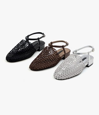 Lenny Nett Strap Flat Shoes 2cm