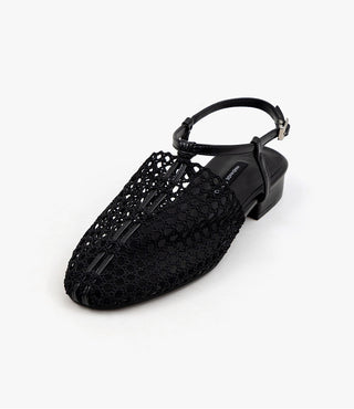Lenny Nett Strap Flat Shoes 2cm