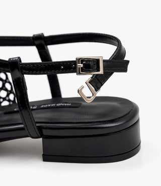 Lenny Nett Strap Flat Shoes 2cm