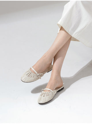 Falling String Strap Mule Slippers 1cm