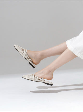 Falling String Strap Mule Slippers 1cm